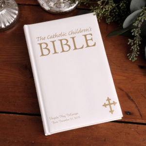 Personalized Laser Engraved Catholic Children's Bible